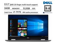 Dell XPS 13 XPS9365-13.3, 2in1, QHD,touch, i7-7Y75, 16GB,512GB,Windos pro 10 --sliver