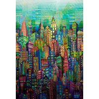 Hoffman Fabrics Digital Prints Skylines City Multi Fabric By The Yard