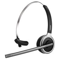 Mpow Truck Driver Bluetooth Headset, Hands Free Phone Headset with Noise Cancelling Microphone, Comfort-fit for Long Haul, On-the-Ear Skype Office Headsets for Clear Calls (Support Media Playing)