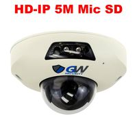 Security 5MP (2592 x 1920P) PoE 160° Super Wide Angle 2 Way Audio Sony Starvis Security Small Dome IP Camera Built-in Microphone and Micro SD Slot (up to 128GB), Audio Recording