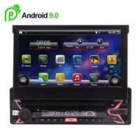 7 inch Android 9.0 Car Stereo GPS Navigation for Universal 1 din Vehicle in Dash Headunit Bluetooth Hnadsfree Car FM/AM Radio 1GB/16GB HD Touchscreen Colorful Key Lights WiFi AUX Phone Link