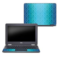 MightySkins Skin Compatible with Dell Chromebook 11" 3189 - Blue Vintage | Protective, Durable, and Unique Vinyl Decal wrap Cover | Easy to Apply, Remove, and Change Styles | Made in The USA