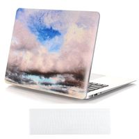Macbook Air 13.3 Inch Case and Keyboard Cover,Sunway Ultra Thin Beautiful Sky Refreshing Styles Hard Case Cover for Macbook Air 13.3 Inch(A1466/A1369) - Cloud