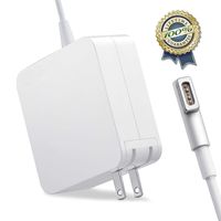 Mac Book Pro Charger, 60W Magsafe Power Adapter Magnetic L-Tip Connector Charger for Mac Book and 13-inch Mac Book Pro(Before Mid 2012 Models) (White)