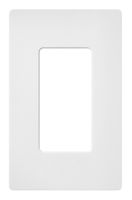 Lutron Claro 1 Gang Decorator Wallplate, SC-1-SW, Snow