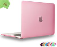 MacBook Pro 13 inch Case 2019 2018 2017 2016, UESWILL Smooth Matte Hard Case for MacBook Pro 13 inch, 2/4 Thunderbolt 3 Ports (USB-C), with/Without Touch Bar, Model A2159/A1989/A1706/A1708, Pink