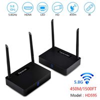 measy HD595 hdmi Converter Wireless HDMI Extender 450m Support 1080P with IR Signal Transmission Wireless hdmi Transmitter and Receiver (576P)