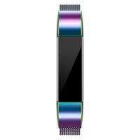 QusFy Metal Bands Compatible with Fitbit Alta/Alta HR/Ace, Stainless Steel Metal Replacement Accessories Wristband Small Large for Women Men, Silver, Black, Rose Gold, Colorful, Champagne