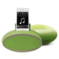 VIBE SOUND VS 599 GRN Oval Stereo Speaker (Green)