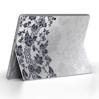 igsticker Ultra Thin Premium Protective Back Stickers Skins Universal Tablet Decal Cover for Microsoft Surface Go (2018) 011744 Flower　Chic　Elegant