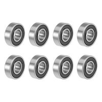 uxcell 698-2RS Deep Groove Ball Bearings Z2 8mm X 19mm X 6mm Double Sealed Carbon Steel 8pcs