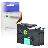 KCMYTONER Compatible for Brother P-Touch TZe-735 TZ-735 TZ735 12mm 0.47 Inch White on Green Laminated TZe TZ Label Tape Cartridge Work with PT-D210 PT-H110 PTD400AD 1230PC PT-1280 Label Maker 2 Pack