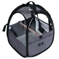 A4Pet Bird Travel Carrier Parrot Carrier Transparent Breathable Bird Cage,Include Bottom Tray for Easy Cleaning