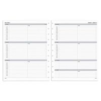 TUL Discbound Weekly Refill Pages, Letter Size, January to December 2020