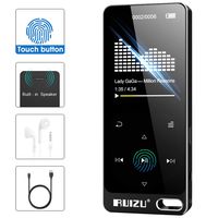 RUIZU X19 8GB MP3 Player, Built-in Speaker Metal Style with FM Radio, Voice Recorder, E-Book, Touch Button with 1.8'' Screen, 128GB Micro SD Card Support, Black