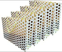 4-Pack 10.25" H X 12.25" W Premium Quality Gift Bags (4, Gold)