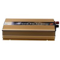Marsrock 1000W Grid Tie Micro Solar Inverter, 20-50VDC to 90-140VAC MPPT Pure Sine Wave Inverter for 1200W 30V, 36V Solar Module System (AC120V Gold)