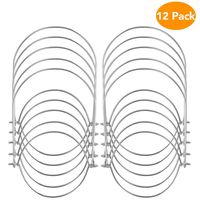 Mason Jar Hanger, Kmeivol Stainless Steel Mason Jar Hangers, 12 Pack for Hanging Mason Jars, Quart Jar Handle for Regular Mouth, Wire Handle for Mason Jar Hanging Lid