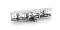 Fascinations Metal Earth Wright Brothers Airplane 3D Metal Model Kit