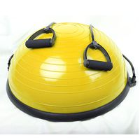 QARYYQ Yoga Wave Speed Ball Semi-Circle Balance Ball Rehabilitation Training Hemisphere Massage Balance Ball (Color : Yellow)