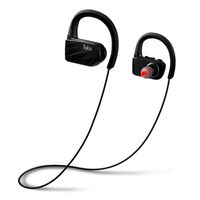 Tqka BT Headphones, IP67 Waterproof Sweatproof Wireless Sports Earphones, BT V4.1 HD Stereo w/Mic Earbuds with 8-Hour Playtime and Noise Cancellation for Gym, Running, Workout 