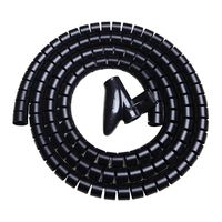 Cable Bundler Organizer Flexible & Expandable Cable Management Sleeve Coiled Tube Cable Collector- Dia. 0.87 Inch 9.5 Foot Length