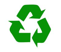 LU COCO CREATIONS Recycle Symbol 4.5" (Color Green) Vinyl Decal Sticker TRASHCANS, Cars LAPTOPS, Trucks Mirrors More