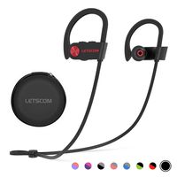 Bluetooth Headphones, LETSCOM Wireless Earbuds IPX7 Waterproof Noise Cancelling Headsets, Richer Bass & HiFi Stereo Sports Earphones 8 Hours Playtime Running Headphones with Travel Case