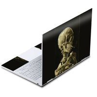 MightySkins Skin Compatible with Google Pixelbook - Skull with Cigarette | Protective, Durable, and Unique Vinyl Decal wrap Cover | Easy to Apply, Remove, and Change Styles | Made in The USA