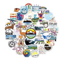 Cute Vsco Stickers 50Pcs,Perfect for Hydro Flask,Laptop and Water Bottle Decal Aesthetic Trendy Sticker Pack for Teens, Girls, Travel Extra Durable 100% Vinyl Stickers