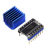 heaven2017 Silent LV8729 Stepper Motor Driver Heat Sink Cooling Fin Block Aluminum Heatsinks 3D Printer Parts and Accessories