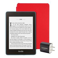 Kindle Paperwhite Essentials Bundle including Kindle Paperwhite - Wifi with Special Offers, Amazon Leather Cover, and Power Adapter