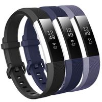 honecumi Bands Compatible with Fitbit Alta/Alat hr Wrist Watch Band Replacement Accessory-Exchange Watch Band for Men&Women Colorful Stripe Printing Straps