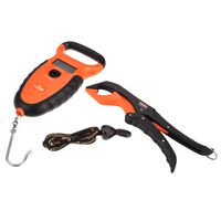 KastKing Waterproof Floating Digital Fishing Scale with No-Puncture Lip Gripper. Dual Mode - Pounds/Ounces & Kilograms. 0-50 Lbs/22.68 Kg, Lightweight ABS Frame, Non-Slip Handle.