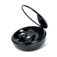 ALLIMITY True Wireless Headphones w/Portable Makeup Mirror Case, TWS Earbuds Bluetooth V4.2 in Ear Cordless Headset Twins Noise Canceling Earphone with Mic for All Smart Cell Phones