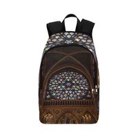 Backpack Shoulder Bag Rose Window at Notre Dame Cathedral for Men Women Children Bookbag Laptop Backpack Waterproof Office Boating for Climber