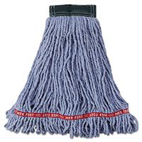 Rubbermaid Web Foot Shrinkless Medium Blue Mop Head w/ 5" Band