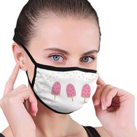 Ghhpws Ice Cream Women & Men Reusable Earloop Half Face Mouth Mask For Pollen Smog Dust