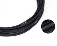 25ft - 4mm ID Gunmetal Gray - Teleios Premium Cable Sleeve - MAINFrame Customs PET Expandable Cable Sleeving