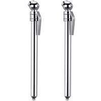 Hotop 2 Pack Tire Gauges Tire Pressure Gauges, Pencil Style (Silver)