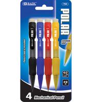 Bazic Polar Mini Mechanical Pencil with Grip, 0.7 mm, 4 per Pack (Case of 144)