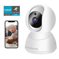 Wireless Baby Camera, 1080P HDR Nanny Cam with 2 Way Audio, Home Security Camera with Night Vision, Motion Track/Detection, Surveillance IP Camera Cloud Storage/Micro SD Card, WiFi, iOS/Android