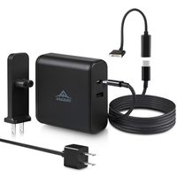 Mac Book Air Charger Mac Book Pro Charger, USB C Power Adapter Charger, 73W 2-Ports with 61W Type C PD 3.0 Compatible with Mac Book Pro 13-inch, Mac Book Air 11-inch & 13-inch iPhone Xs iPad and More