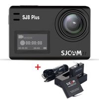 SJCAM SJ8 Plus 4K WiFi Action Camera Touch Screen Sport Cam with Sony Sensor EIS 170°Wide,2.3" Touch Screen Action Camera,Wireless Remote Control Supported (Include Dual Charger+2 Extra Batteries)