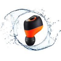 YEMON Wireless Music Headphone V4.1+EDR Single Wireless Earbud Mini Bluetooth Earphone with HD Mic Noise Cancelling Headset for iOS Android and Windows Device (Orange)