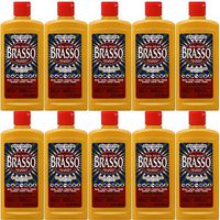 Brasso Metal Polish, 8 oz Bottle for Brass, Copper, Stainless, Chrome, Aluminum, Pewter & Bronze, 8 oz (Pack of 10)