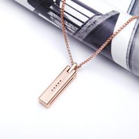 VEAQEE for Flex 2 Bands Jewely Necklace Stainless Steel Accessory Metal Pendant for Flex 2 Tracker (Rose Gold)