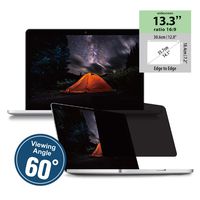 KAEMPFER Edge to Edge Privacy Screen Protectors Filter for No Frame Widescreen Laptop 13.3 inch 16:9 (12" x 7.2"/306 x 184mm)