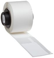 Brady 108364 TLS 2200 and TLS PC Link 1" Width x 1.75" Height, B-425 Permanent Polypropylene, Matte Finish White Flag