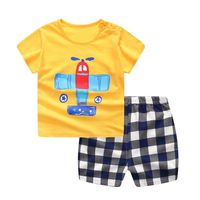 Hot!Baby Clothes Set Todaies❤2pcs Newborn Infant Baby Boys Girls Cartoon Whale Tops Shirt+Pants Outfits Set (2-3T, Yellow)